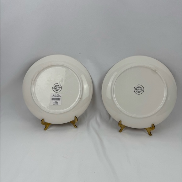 Sur la Table 9 Snowman Plates New - Picture 2 of 6